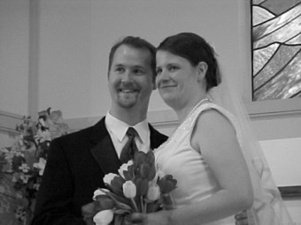 Heather and Steve in the sanctuary 